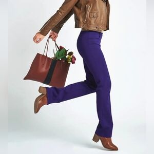 Betabrand Boot Cut | Two-Pocket Dress Pant Yoga Pants (Ultraviolet) sz Sm NWT